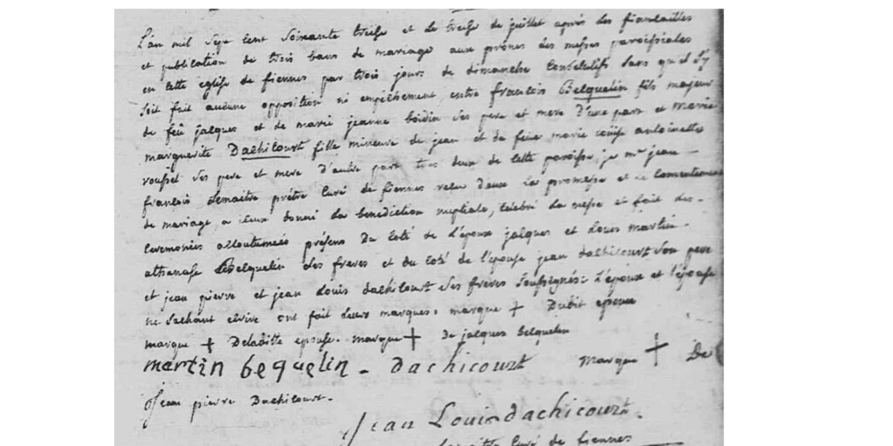 Mariage 1773