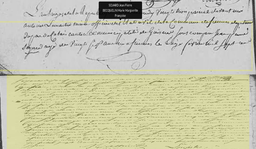 Mariage 1805