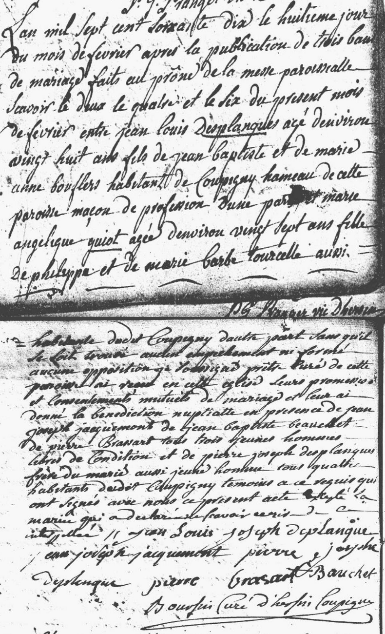 Mariage 1770