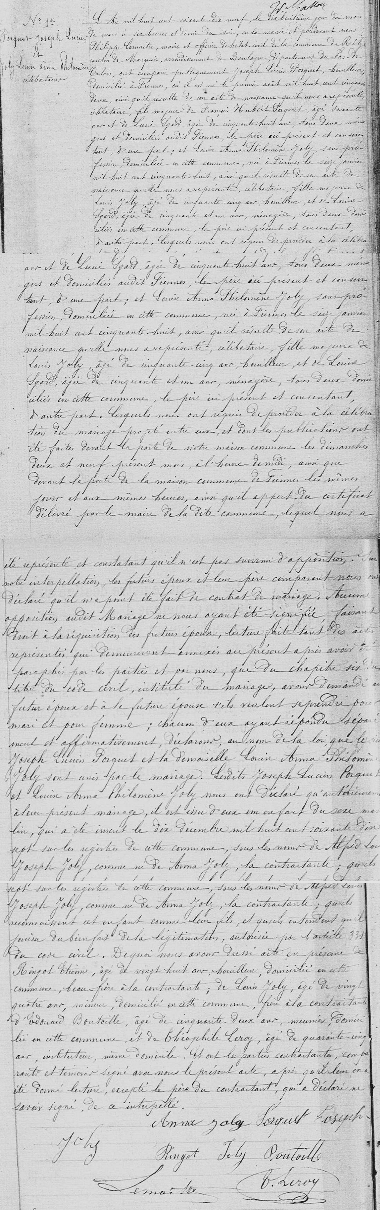 Mariage 1879